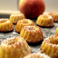 Peach and Honey Mini Bundt Cakes